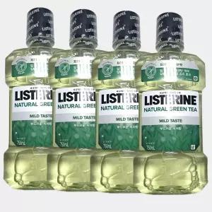 리스테린 내추럴 그린티 마일드 750ml, 4개