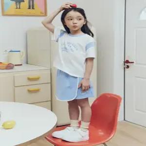 [백화점 홈쇼핑 정품] 탑텐 키즈 MKG2IP2401 여아) 에슬레틱 COOL Air 코튼 더블니트 세트