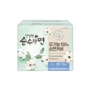 건강한 순수한면 유기농순면생리대 중형 16P X 6/ 유기농생리대