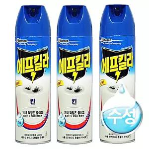 수성 에어로졸 모기약 에프킬라 킨 3개
