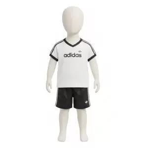 아디다스키즈 adidas 키즈 A085 A100 저지 숏 티 세트 KD1022