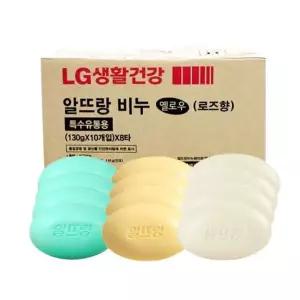 납품 알뜨랑 업소용 비누 화이트/그린 130gx80개