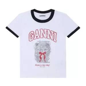 [GANNI] A1050030 151 여성 반팔티