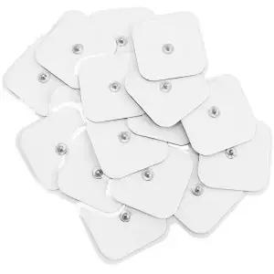 5X5cm 전극 패드 흰색 검정색 텐스 기계 재사용 가능 EMS 침술 바디 근육 마사지 스티커 액세서리 접착
