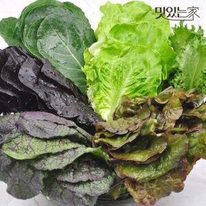 당일수확발송 유기농 모듬 쌈채소야채 600g