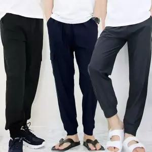 여름 아이스 남성 건빵바지 쿨 조거팬츠 쿨링 남자 카고 스판 빅사이즈 트레이닝 추리닝(M~XXL)