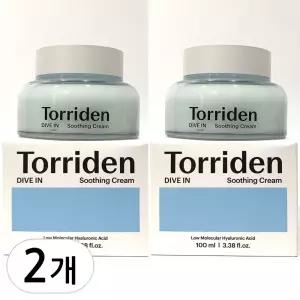 토리든 다이브인 저분자 히알루론산 수딩 크림 100ml 2개