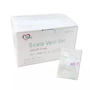행복한 나비침 24GX3/4 100개 스칼프니들 나비침 니들 주사침 주사바늘