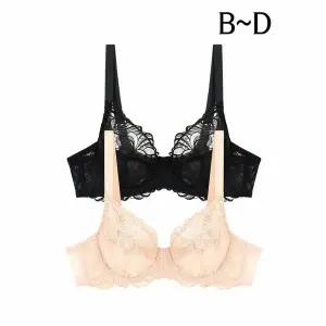 [하프클럽/비비안]B/C/D컵 시스루 올레이스 홑겹 와이어브라1종(PBR7165)75B-9