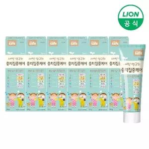 키즈세이프 충치집중케어 치약 60g X 6개 (7세이상/고불소1,000ppm)