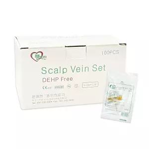 행복한 나비침 25GX3/4 100개 스칼프니들 나비침 니들 주사침 주사바늘
