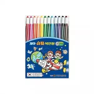 f20 37392 지구화학 글라스메이트 슈퍼샤프식색연필 12색 1개 1개입