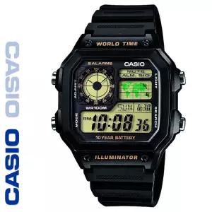 CASIO  AE-1200WH-1B 우레탄밴드 디지털 빈티지 전자시계