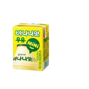 빙그레 쿨러백 구성 바나나맛우유 미니 24팩 120ml 1세트 간식 생일파티 어린이집 화이트데이 생일 발렌타