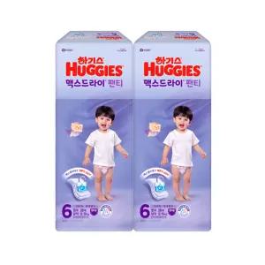하기스 2025 맥스드라이 팬티 6단계 (남아) 38매 2팩