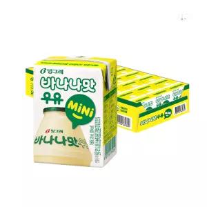 빙그레 바나나맛우유 미니 120mlx24팩 실온보관가능 간편음료 어린이집간식 어린이음료 바