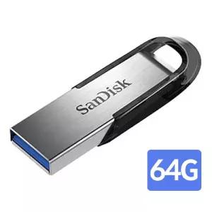 SanDisk USB. 울트라 플레어 64GB. Ultra Z73. USB 3.0. 메탈실버/C타입/유에스비/음악/메모리/젠더/차량용