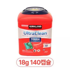 커클랜드 캡슐세제 140팩 시그니춰 울트라클린 대용량 프리미엄 빨래 세탁세제