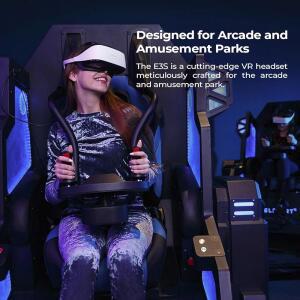 DPVR E3S 모토 헤드셋 세트 하드스트랩 플라잉 시트 6인승 라이더 사용자용이 타임머신 헤드셋 VR 가상 현실 시뮬레이터 아닌 비즈니스용