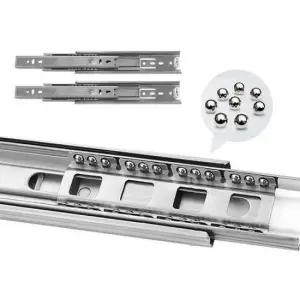 서랍하부레일 3단 가구 서랍 레일 옷장 서랍장 싱크대 부속품 450mm