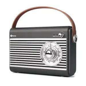 레트로 블루투스라디오 포터블 FM USB AUX 스피커 캠핑 원룸 인테리어 소품 아날로그
