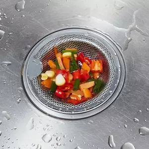 오너클랜 스테인리스 싱크대 거름망 음식물 주방배수구망 씽크대 하수구덮개 스텐배수망