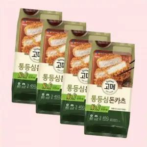 (CJ제일제당)고메 바삭튀겨낸 통등심돈카츠 450Gx4개 4702343