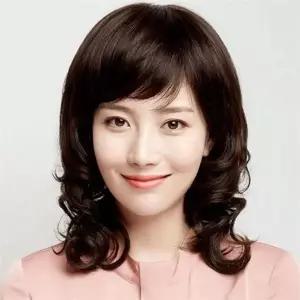 여성 웨이브 가발 중년 내츄럴웨이브 데일리 여성 전체 가발 통가발