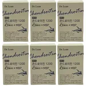 닥터린 콘드로이친 1200 콘레이티 MBP 철갑상어 연골 1200mg x 30정, 6개 / N