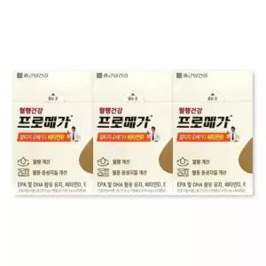 종근당건강 프로메가 알티지 오메가3 듀얼 비타민D 430mg X 60캡슐 3박스 rTG