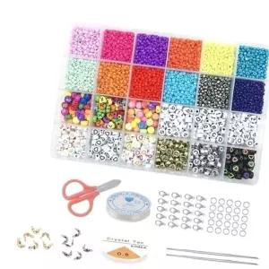 비즈풀세트 반지 이니셜 4mm 팔찌 3mm 목걸이 DIY