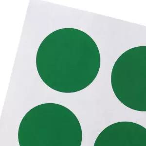 30mm 원형 컬러 스티커 60매세트(그린)