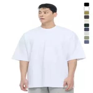 퍼펙트 특양면 오버핏 숄더 2중절개 무지 반팔 티셔츠_10Color