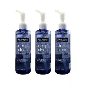 [셀러허브][뷰티나라] 뉴트로지나 딥클린 클렌징오일 200ml 3개 (S51293304)