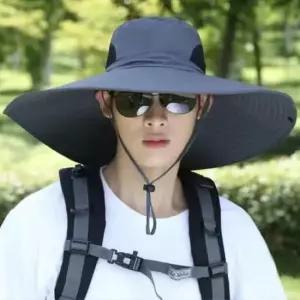 [르에센]챙넓은 사파리모자 남자 낚시 등산 햇빛차단 여름 모자