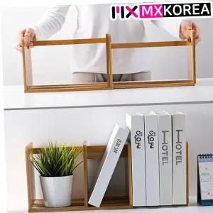 책꽂이 대나무 원목 책상 미니 정리함 북엔드