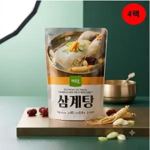 바르온 삼계탕 1kg x 4팩 (실온보관)
