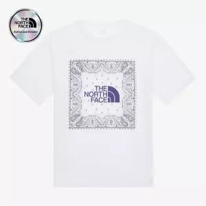 노스페이스 남성 반다나 반팔 티셔츠 NT7UR13B WHT