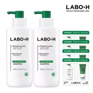 [라보에이치] 탈모증상완화 샴푸 두피강화 400ml 2개+증정