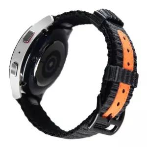 [퍼슬랏] 갤럭시워치4 클래식 46mm 컴포트 밴드 스트랩 S4 블랙플로우 (오렌지밴드/블랙버클)