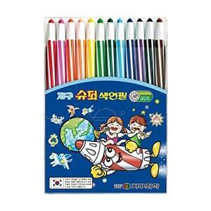 [브이와이][VCJ5OO23]글라스메이트 부품 슈퍼샤프식색연필 12색(1개