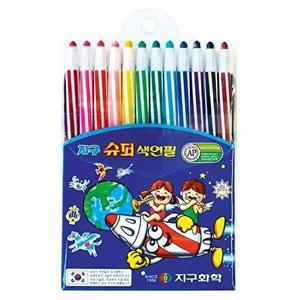 [브이와이][VCI26664]슈퍼색연필 색연필 지구화학 12색