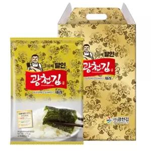 광천김 달인 재래김 전장김 10봉 선물세트 x 2박스 (총20봉)/조미김/구운김