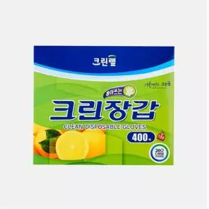 크린？N 크린장갑 400매 일반/위생/장갑/비닐장갑/일회용/크린/요리/주방/쉐프/조리용/다용도장갑/청소