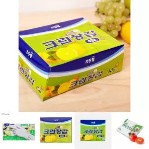 크린랩 크린장갑400매/쉐프/요리용/1회용/주방용/일회용/업소용/비닐장갑/위생장갑/일회용/장갑/요리/장갑
