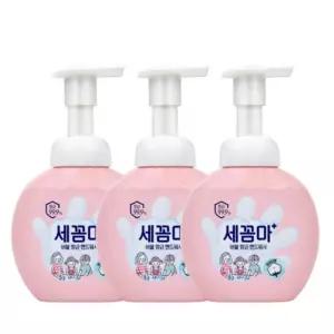 세꼼마 핸드워시 파우더향 250ml x 3개 향균 거품형 손세정제 대용량