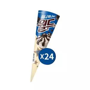 [무배] 월드콘 쿠앤크 24개 | 롯데 | 무인아이스크림 빙과 아이스크림할인점 무인아이스크림 달달구리 유아