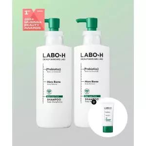 LABO H 빠지는 모발 고민해결 강화 샴푸 400ml 2입 + 313083