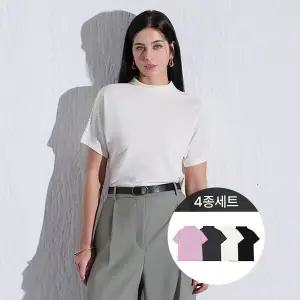 [하프클럽/]모크넥플리츠풀오버4종세트