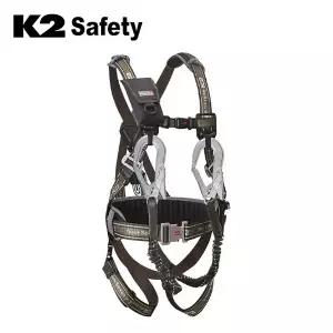 [K2] 전체식 안전벨트 KB-9201Y 더블죔줄 산업용 안전대 브라운